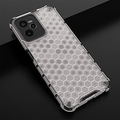 Coque Rebord Contour Silicone et Vitre Transparente Housse Etui 360 Degres AM1 pour Realme Narzo 50A Prime Blanc