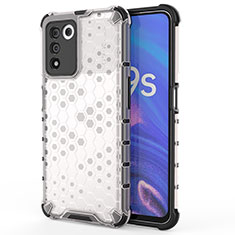 Coque Rebord Contour Silicone et Vitre Transparente Housse Etui 360 Degres AM1 pour Realme Q3t 5G Blanc