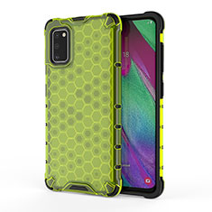 Coque Rebord Contour Silicone et Vitre Transparente Housse Etui 360 Degres AM1 pour Samsung Galaxy A41 Vert