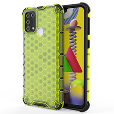 Coque Rebord Contour Silicone et Vitre Transparente Housse Etui 360 Degres AM1 pour Samsung Galaxy M31 Vert