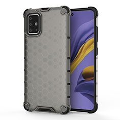 Coque Rebord Contour Silicone et Vitre Transparente Housse Etui 360 Degres AM1 pour Samsung Galaxy M40S Noir