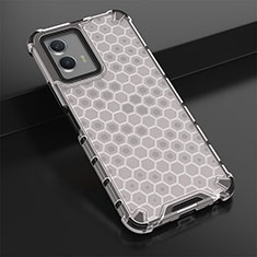 Coque Rebord Contour Silicone et Vitre Transparente Housse Etui 360 Degres AM1 pour Vivo iQOO U5 5G Blanc