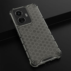 Coque Rebord Contour Silicone et Vitre Transparente Housse Etui 360 Degres AM1 pour Vivo T1 4G Noir