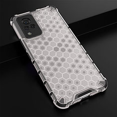 Coque Rebord Contour Silicone et Vitre Transparente Housse Etui 360 Degres AM1 pour Vivo V21s 5G Blanc