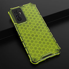 Coque Rebord Contour Silicone et Vitre Transparente Housse Etui 360 Degres AM1 pour Vivo V23e 5G Vert