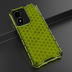 Coque Rebord Contour Silicone et Vitre Transparente Housse Etui 360 Degres AM1 pour Vivo Y02S Vert