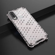 Coque Rebord Contour Silicone et Vitre Transparente Housse Etui 360 Degres AM1 pour Vivo Y11 Blanc