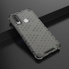 Coque Rebord Contour Silicone et Vitre Transparente Housse Etui 360 Degres AM1 pour Vivo Y12 Noir