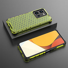 Coque Rebord Contour Silicone et Vitre Transparente Housse Etui 360 Degres AM1 pour Vivo Y35 4G Vert