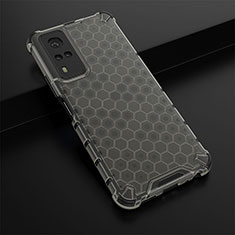 Coque Rebord Contour Silicone et Vitre Transparente Housse Etui 360 Degres AM1 pour Vivo Y51A Noir