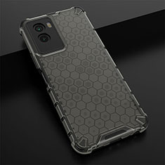 Coque Rebord Contour Silicone et Vitre Transparente Housse Etui 360 Degres AM1 pour Vivo Y72t Noir