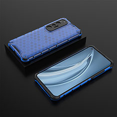 Coque Rebord Contour Silicone et Vitre Transparente Housse Etui 360 Degres AM1 pour Xiaomi Mi 10S 5G Bleu