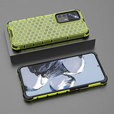 Coque Rebord Contour Silicone et Vitre Transparente Housse Etui 360 Degres AM1 pour Xiaomi Mi 12T 5G Vert