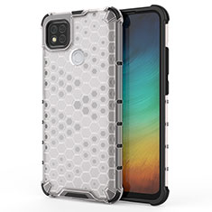 Coque Rebord Contour Silicone et Vitre Transparente Housse Etui 360 Degres AM1 pour Xiaomi POCO C3 Blanc