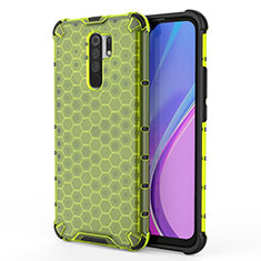 Coque Rebord Contour Silicone et Vitre Transparente Housse Etui 360 Degres AM1 pour Xiaomi Poco M2 Vert