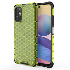 Coque Rebord Contour Silicone et Vitre Transparente Housse Etui 360 Degres AM1 pour Xiaomi POCO M3 Pro 5G Vert