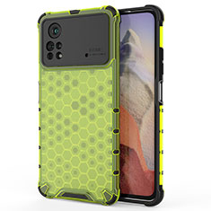 Coque Rebord Contour Silicone et Vitre Transparente Housse Etui 360 Degres AM1 pour Xiaomi Poco X4 Pro 5G Vert