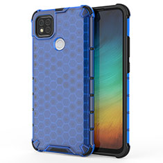 Coque Rebord Contour Silicone et Vitre Transparente Housse Etui 360 Degres AM1 pour Xiaomi Redmi 10A 4G Bleu