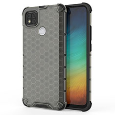 Coque Rebord Contour Silicone et Vitre Transparente Housse Etui 360 Degres AM1 pour Xiaomi Redmi 9C Noir