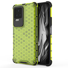 Coque Rebord Contour Silicone et Vitre Transparente Housse Etui 360 Degres AM1 pour Xiaomi Redmi K50 5G Vert