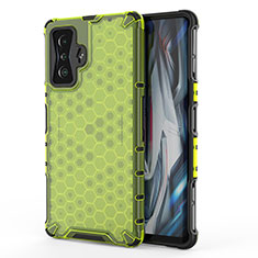 Coque Rebord Contour Silicone et Vitre Transparente Housse Etui 360 Degres AM1 pour Xiaomi Redmi K50 Gaming 5G Vert