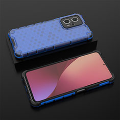 Coque Rebord Contour Silicone et Vitre Transparente Housse Etui 360 Degres AM1 pour Xiaomi Redmi K50i 5G Bleu