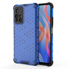 Coque Rebord Contour Silicone et Vitre Transparente Housse Etui 360 Degres AM1 pour Xiaomi Redmi Note 11 5G Bleu