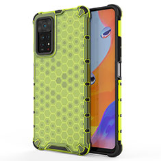 Coque Rebord Contour Silicone et Vitre Transparente Housse Etui 360 Degres AM1 pour Xiaomi Redmi Note 11 Pro 4G Vert