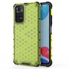 Coque Rebord Contour Silicone et Vitre Transparente Housse Etui 360 Degres AM1 pour Xiaomi Redmi Note 11S 4G Vert