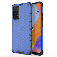 Coque Rebord Contour Silicone et Vitre Transparente Housse Etui 360 Degres AM1 pour Xiaomi Redmi Note 12 Pro 4G Bleu