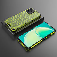 Coque Rebord Contour Silicone et Vitre Transparente Housse Etui 360 Degres AM2 pour Huawei Enjoy 50z Vert