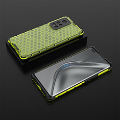 Coque Rebord Contour Silicone et Vitre Transparente Housse Etui 360 Degres AM2 pour Huawei Honor V40 5G Vert