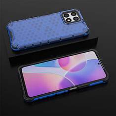 Coque Rebord Contour Silicone et Vitre Transparente Housse Etui 360 Degres AM2 pour Huawei Honor X30i Bleu