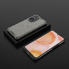 Coque Rebord Contour Silicone et Vitre Transparente Housse Etui 360 Degres AM2 pour Huawei Nova 9 Noir