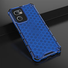 Coque Rebord Contour Silicone et Vitre Transparente Housse Etui 360 Degres AM2 pour OnePlus Nord CE 2 5G Bleu