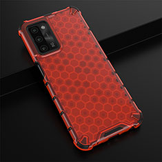 Coque Rebord Contour Silicone et Vitre Transparente Housse Etui 360 Degres AM2 pour Oppo A56 5G Rouge