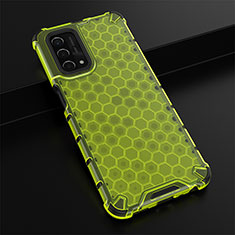 Coque Rebord Contour Silicone et Vitre Transparente Housse Etui 360 Degres AM2 pour Oppo A74 5G Vert