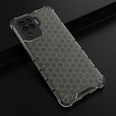 Coque Rebord Contour Silicone et Vitre Transparente Housse Etui 360 Degres AM2 pour Oppo A94 4G Noir