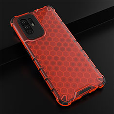 Coque Rebord Contour Silicone et Vitre Transparente Housse Etui 360 Degres AM2 pour Oppo A94 5G Rouge