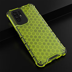 Coque Rebord Contour Silicone et Vitre Transparente Housse Etui 360 Degres AM2 pour Oppo F19 Pro+ Plus 5G Vert