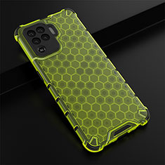 Coque Rebord Contour Silicone et Vitre Transparente Housse Etui 360 Degres AM2 pour Oppo F19 Pro Vert