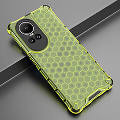 Coque Rebord Contour Silicone et Vitre Transparente Housse Etui 360 Degres AM2 pour Oppo Reno10 Pro 5G Vert