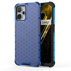 Coque Rebord Contour Silicone et Vitre Transparente Housse Etui 360 Degres AM2 pour Realme 10 5G Bleu