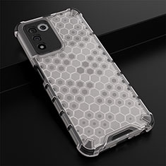 Coque Rebord Contour Silicone et Vitre Transparente Housse Etui 360 Degres AM2 pour Realme 9 SE 5G Blanc