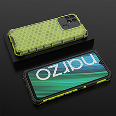 Coque Rebord Contour Silicone et Vitre Transparente Housse Etui 360 Degres AM2 pour Realme Narzo 50A Vert