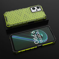 Coque Rebord Contour Silicone et Vitre Transparente Housse Etui 360 Degres AM2 pour Realme Q5 5G Vert