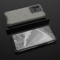 Coque Rebord Contour Silicone et Vitre Transparente Housse Etui 360 Degres AM2 pour Vivo iQOO 9T 5G Noir