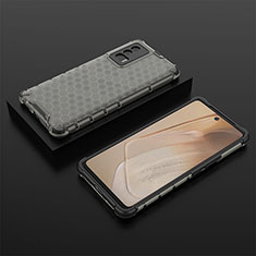 Coque Rebord Contour Silicone et Vitre Transparente Housse Etui 360 Degres AM2 pour Vivo iQOO Neo5 5G Noir