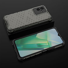 Coque Rebord Contour Silicone et Vitre Transparente Housse Etui 360 Degres AM2 pour Vivo iQOO Z6x Noir