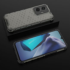 Coque Rebord Contour Silicone et Vitre Transparente Housse Etui 360 Degres AM2 pour Vivo T1 4G Noir